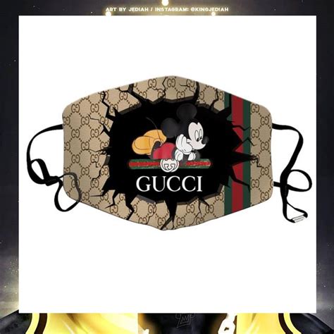 gucci mickey mouse face mask